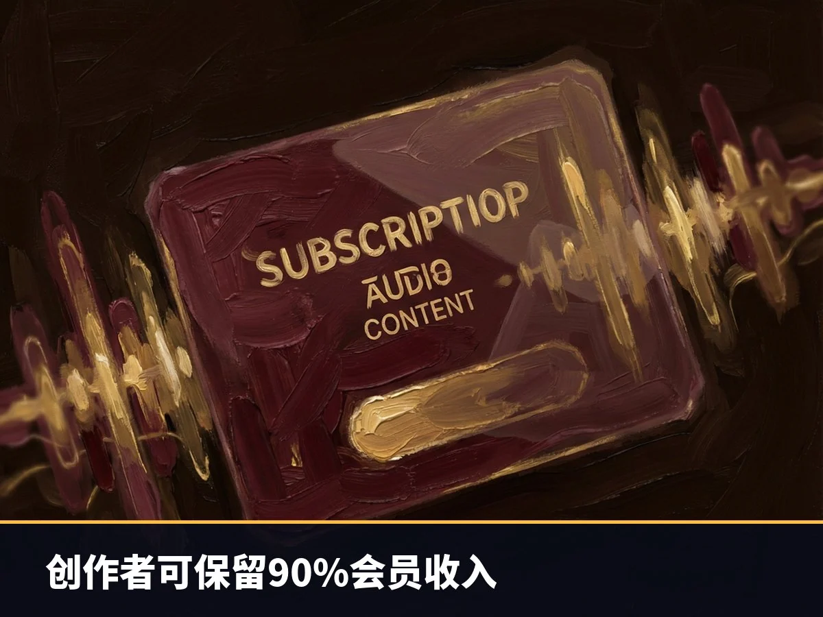 创作者可保留90%会员收入