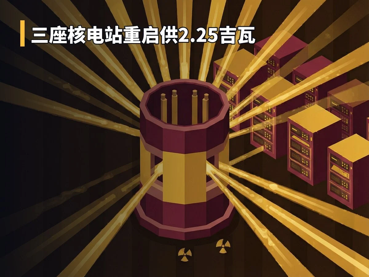 三座核电站重启供2.25吉瓦