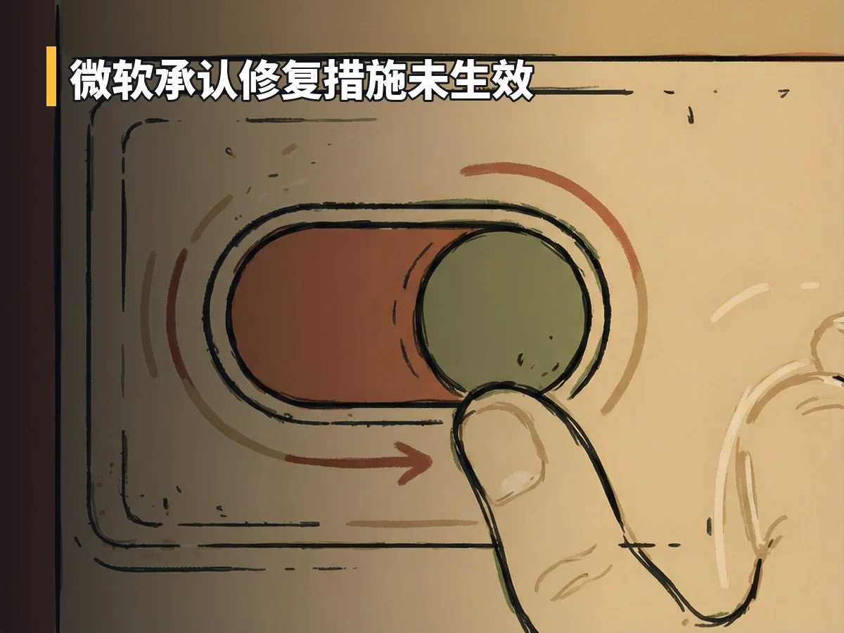 微软承认修复措施未生效