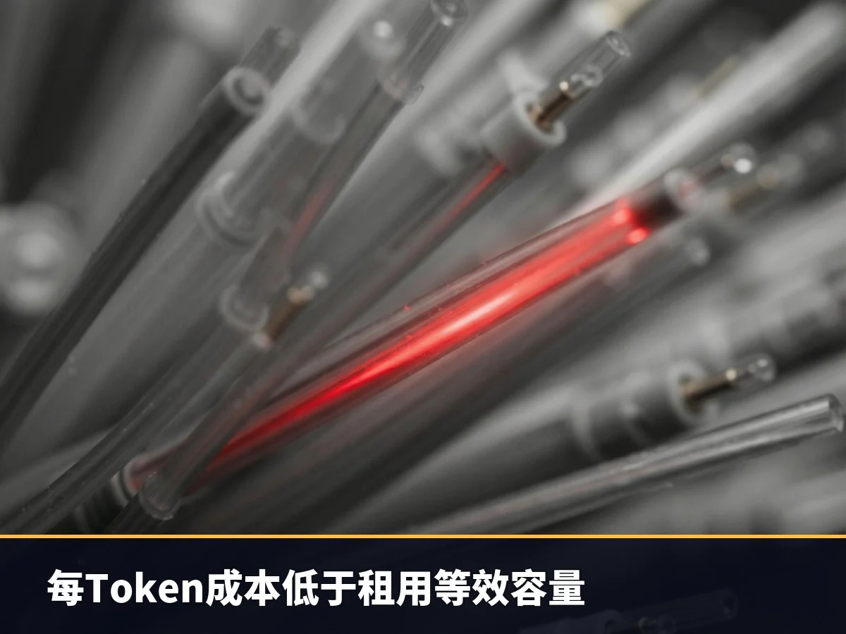 每Token成本低于租用等效容量