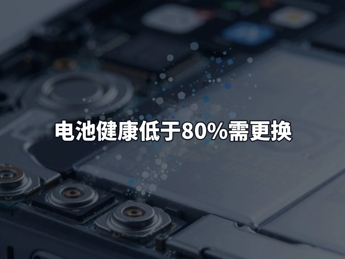 电池健康低于80%需更换