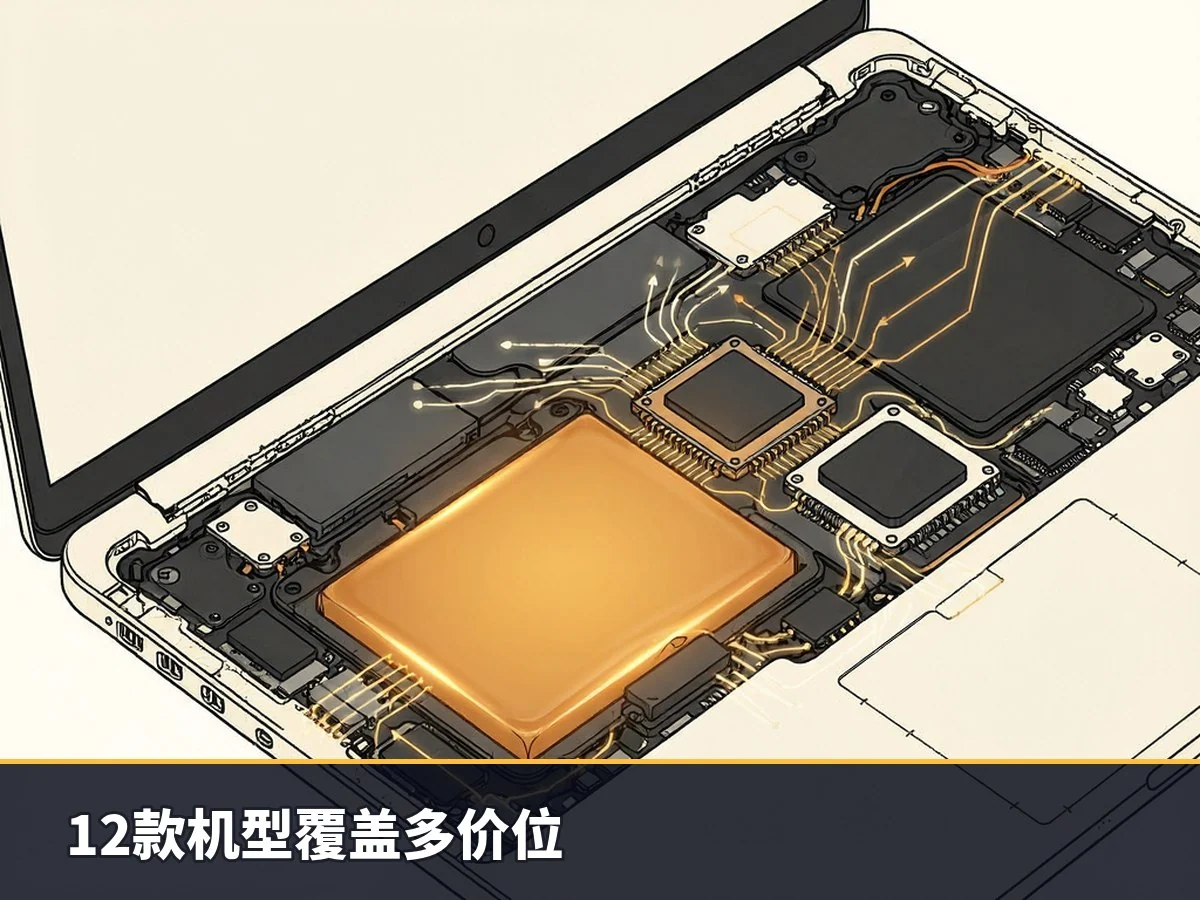 12款机型覆盖多价位