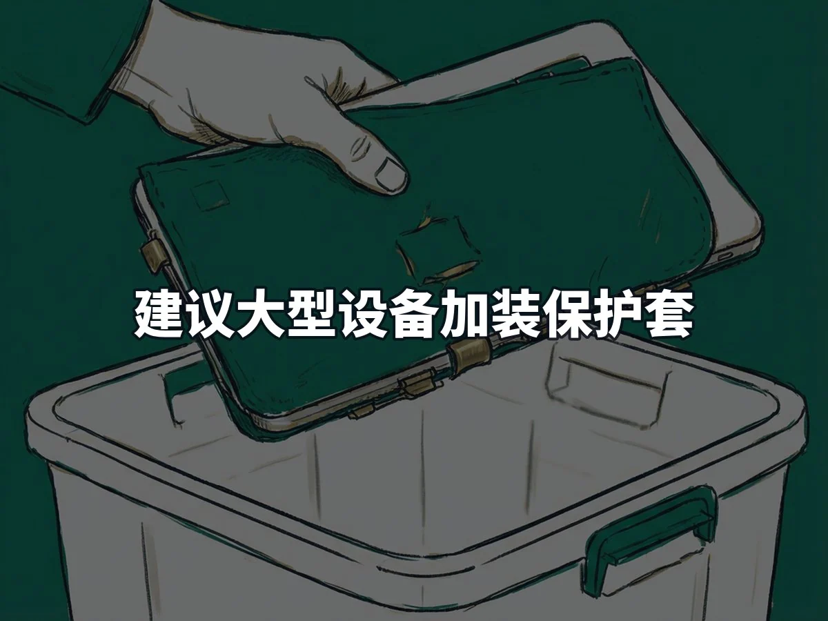 建议大型设备加装保护套