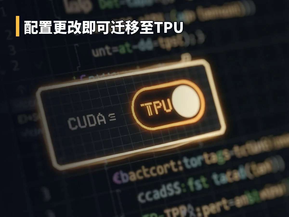 配置更改即可迁移至TPU
