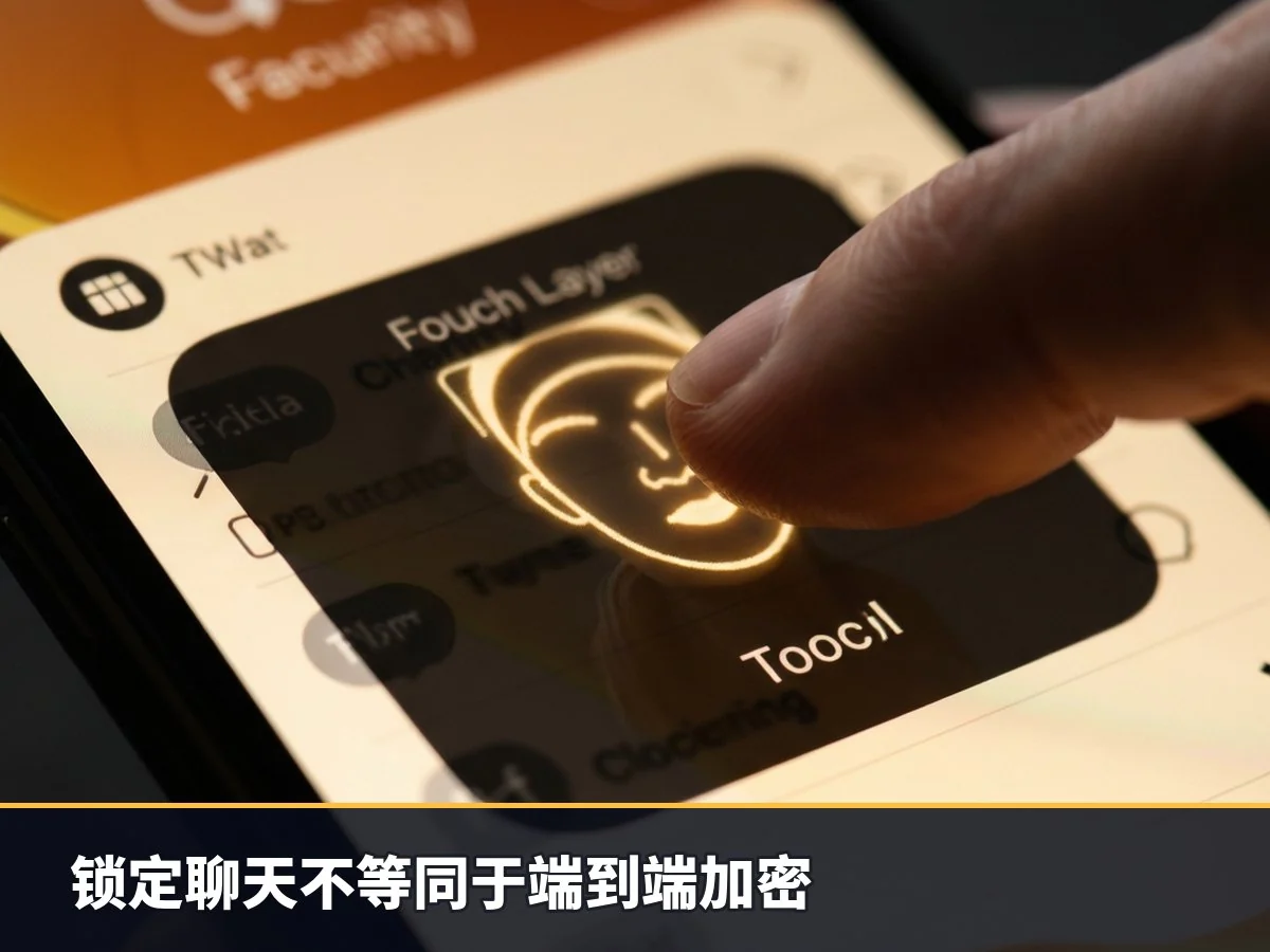锁定聊天不等同于端到端加密