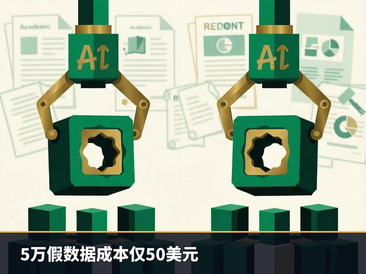 5万假数据成本仅50美元