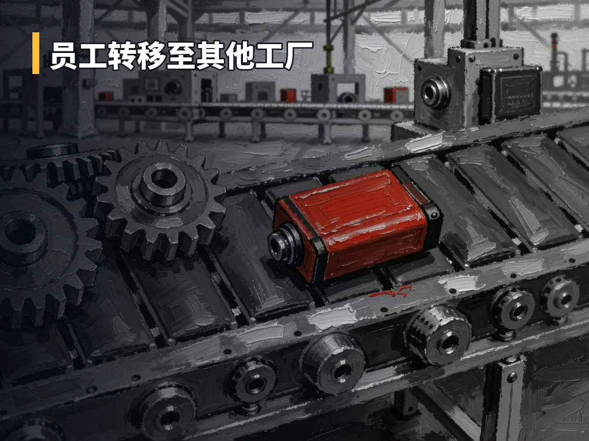 员工转移至其他工厂