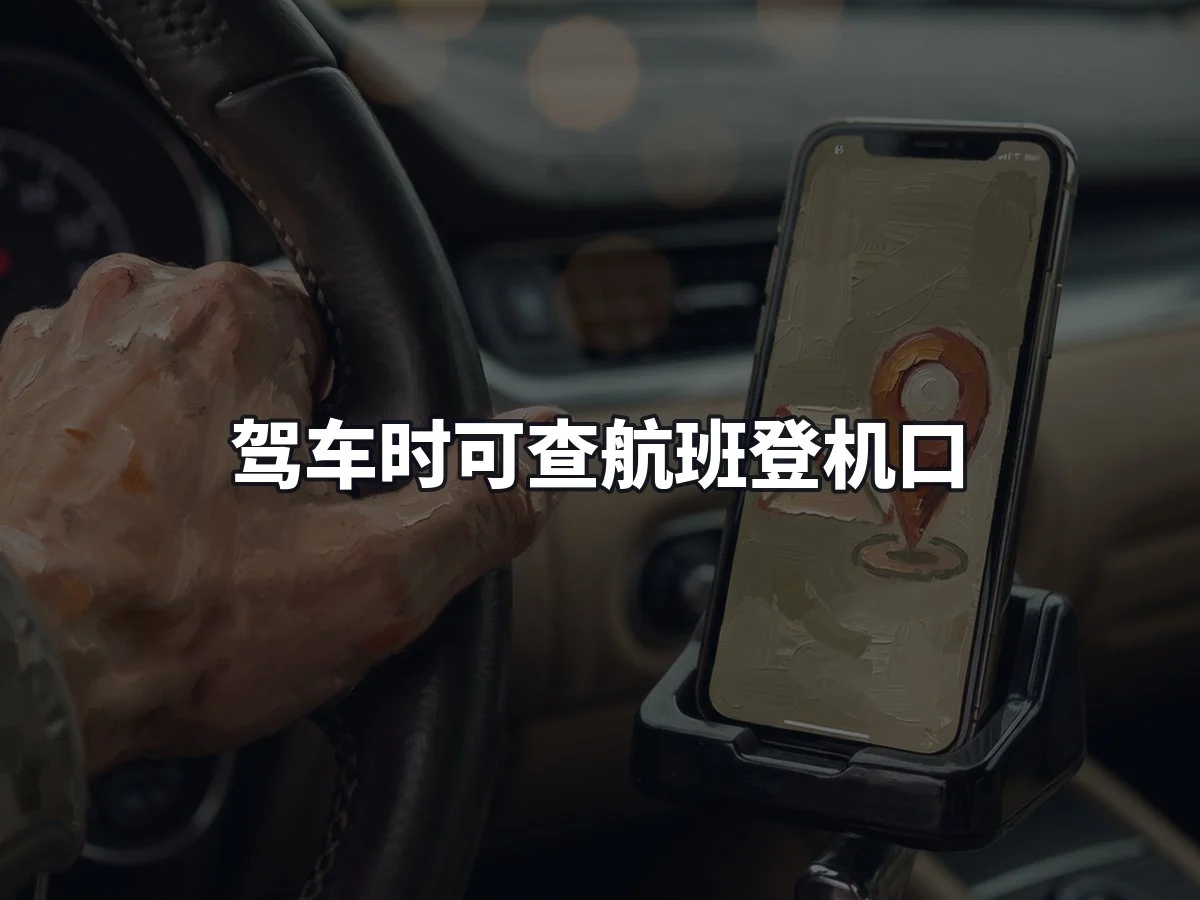 驾车时可查航班登机口