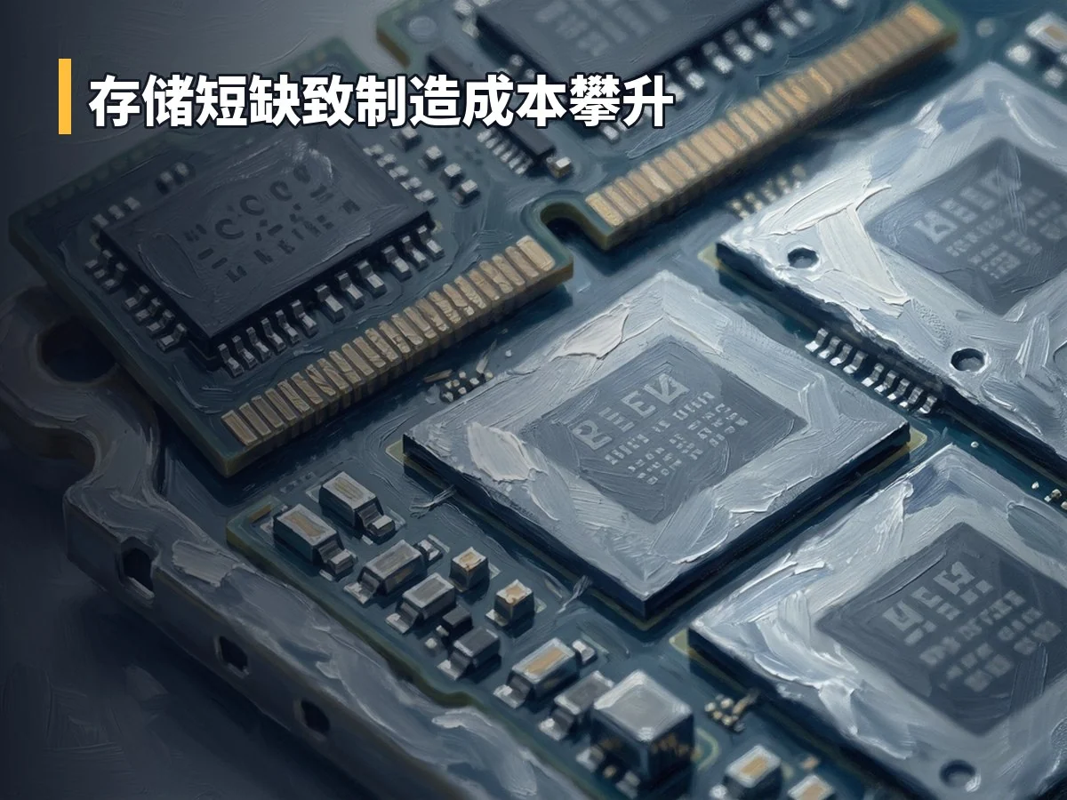 存储短缺致制造成本攀升