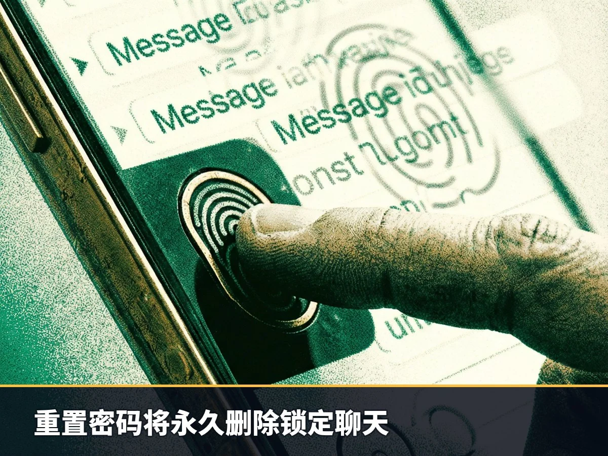 重置密码将永久删除锁定聊天