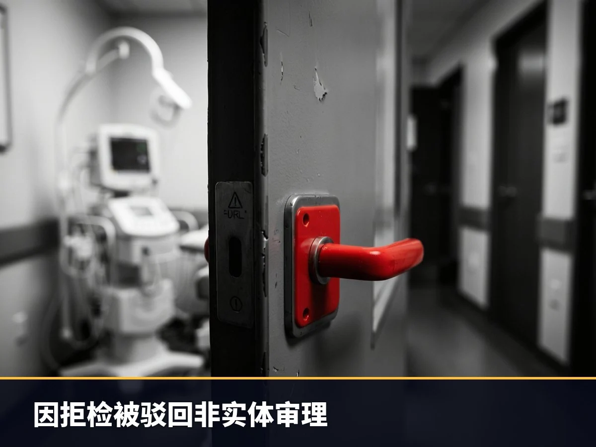 因拒检被驳回非实体审理
