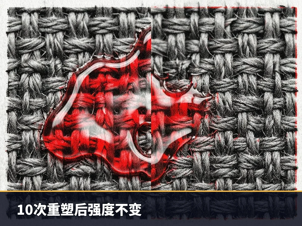 10次重塑后强度不变