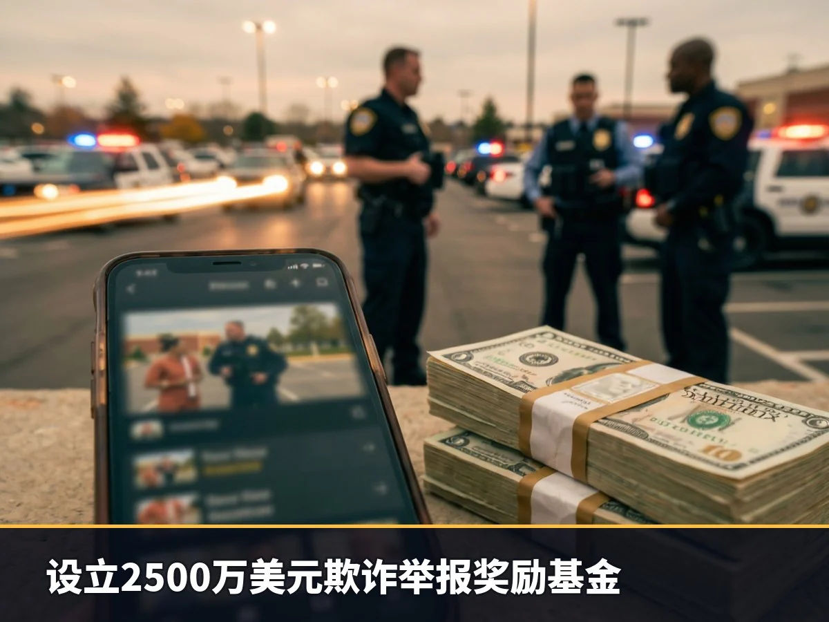 设立2500万美元欺诈举报奖励基金