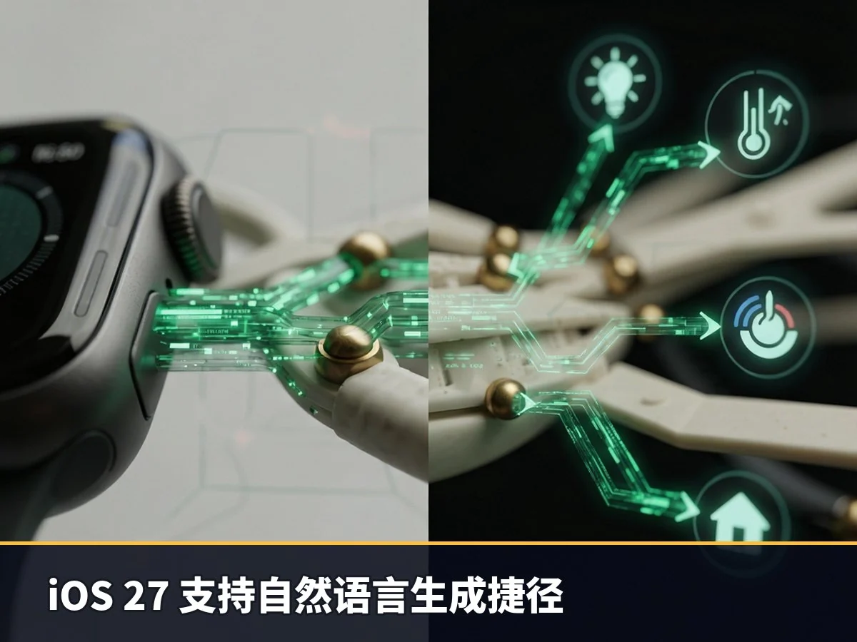 iOS 27 支持自然语言生成捷径