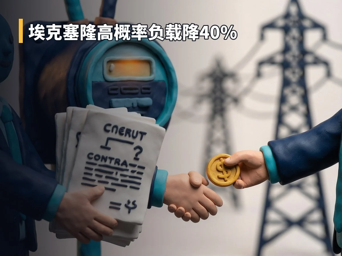 埃克塞隆高概率负载降40%