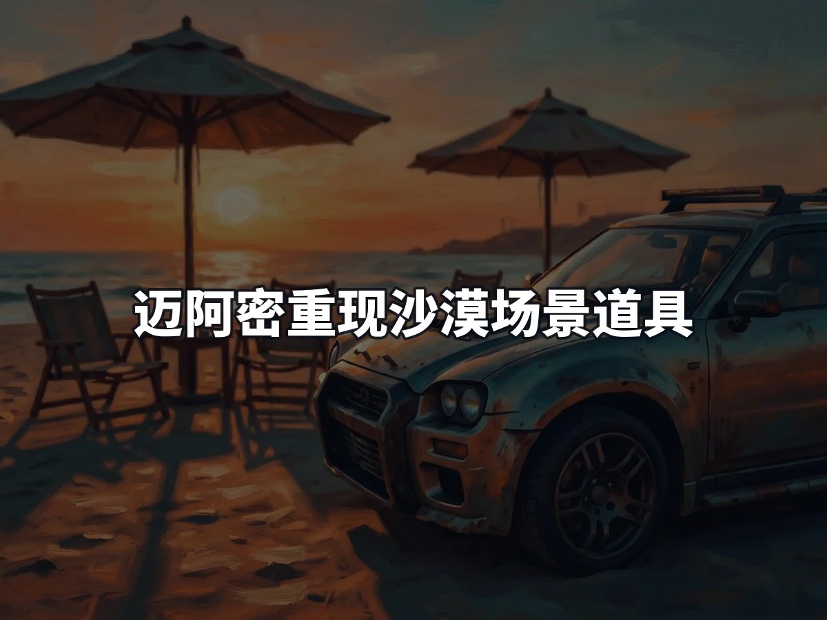 迈阿密重现沙漠场景道具