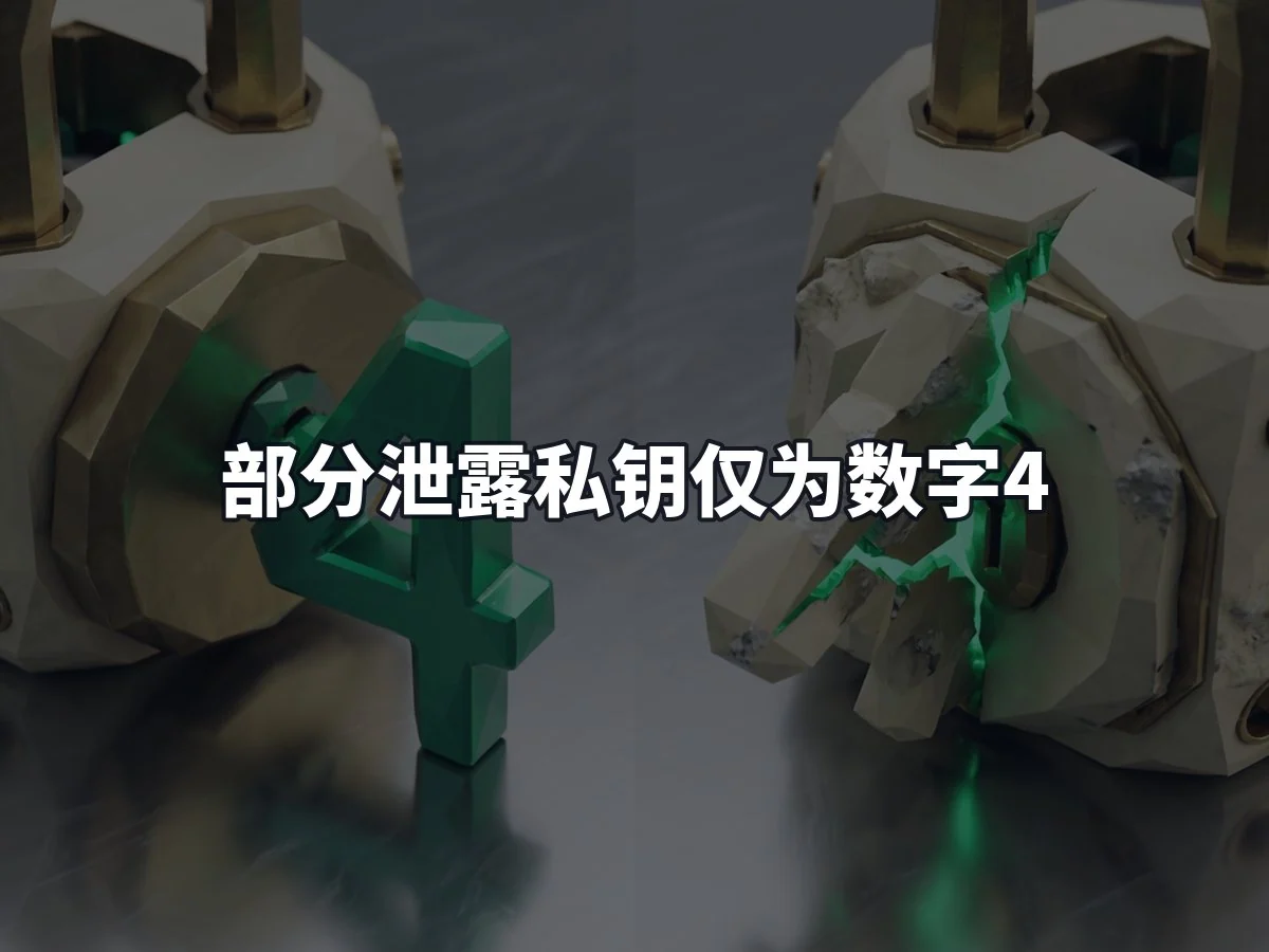 部分泄露私钥仅为数字4