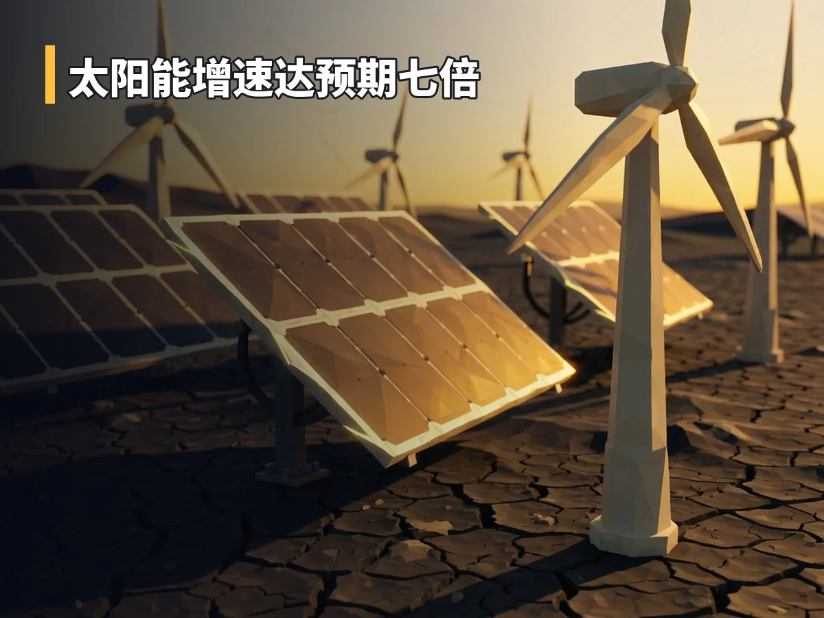 太阳能增速达预期七倍