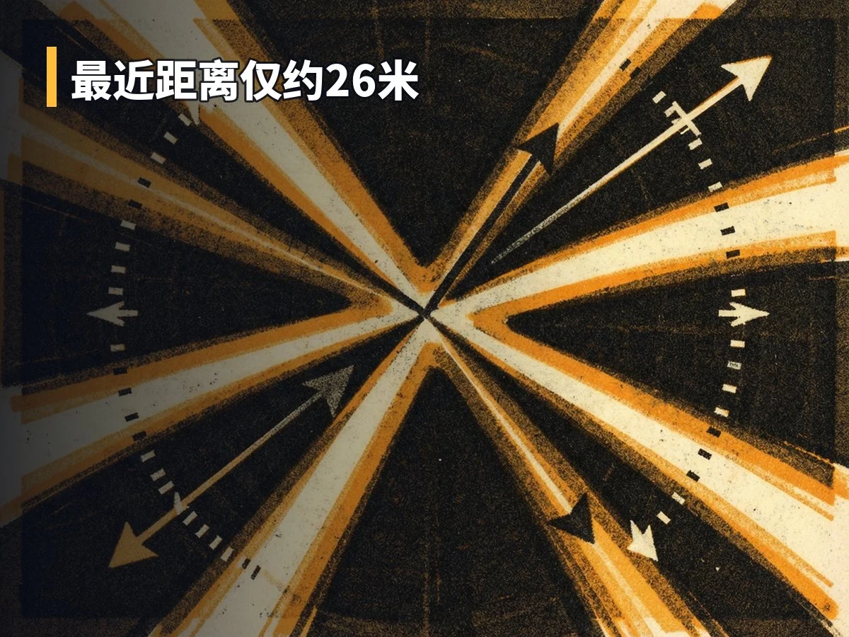 最近距离仅约26米
