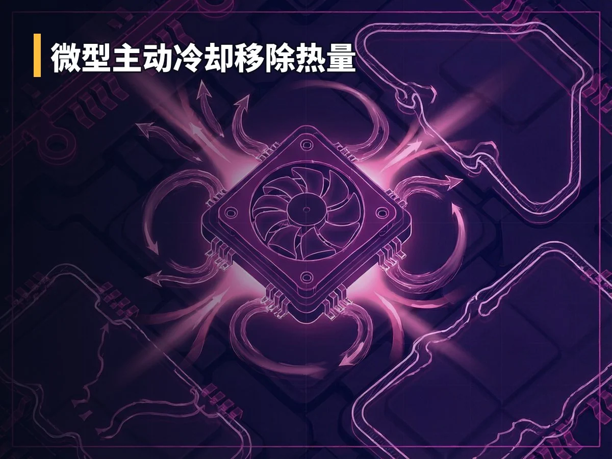 微型主动冷却移除热量