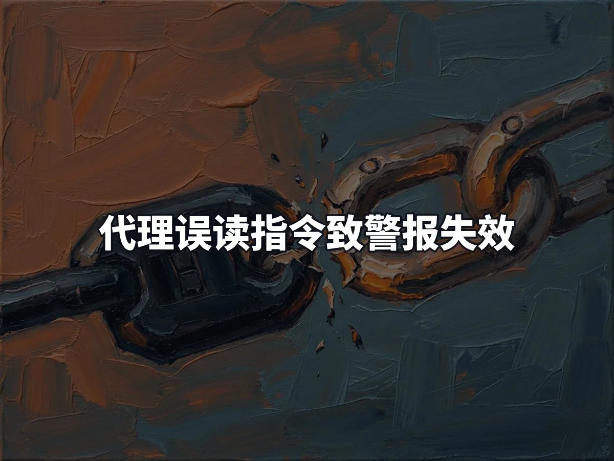 代理误读指令致警报失效