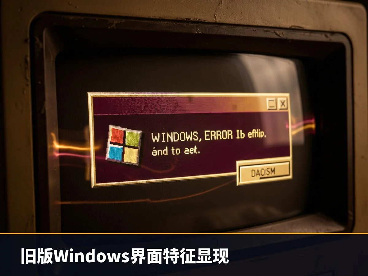 旧版Windows界面特征显现