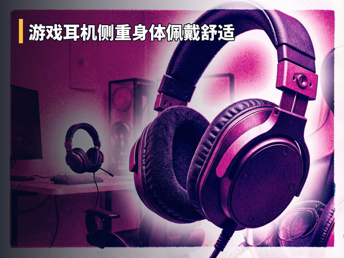 游戏耳机侧重身体佩戴舒适