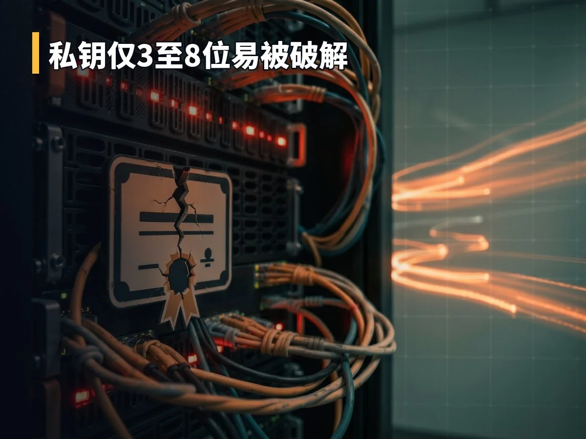 私钥仅3至8位易被破解