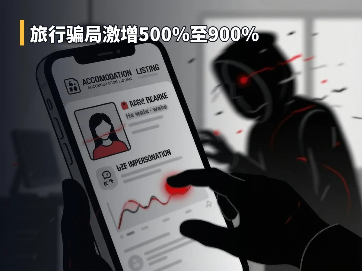 旅行骗局激增500%至900%