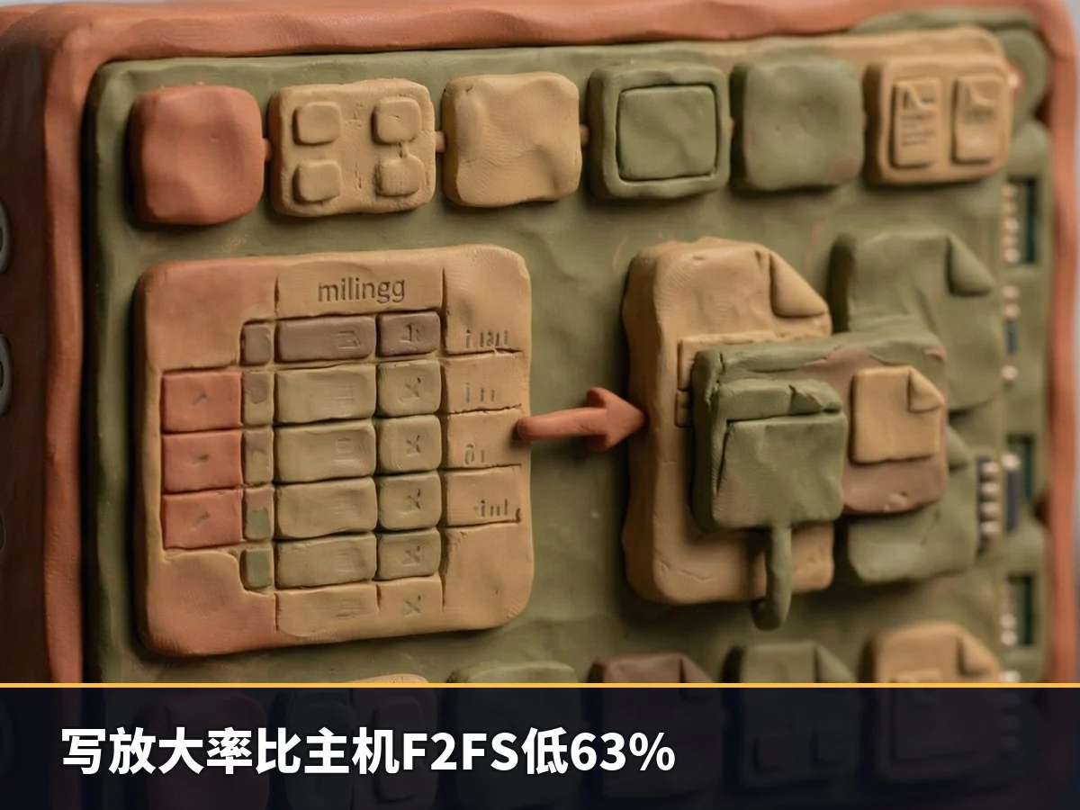 写放大率比主机F2FS低63%