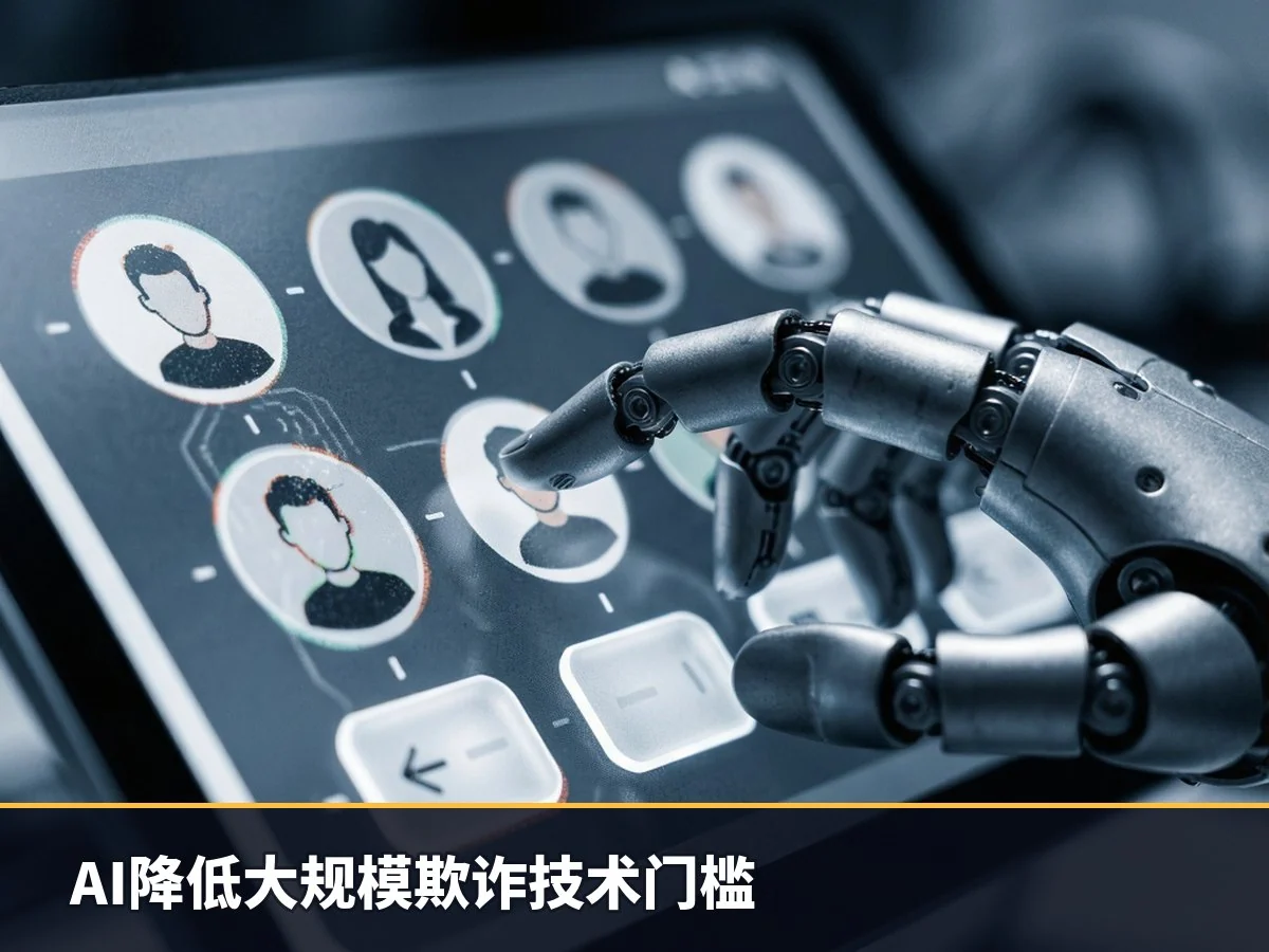 AI降低大规模欺诈技术门槛