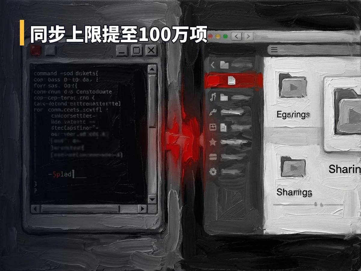同步上限提至100万项