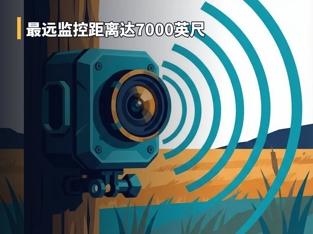 最远监控距离达7000英尺