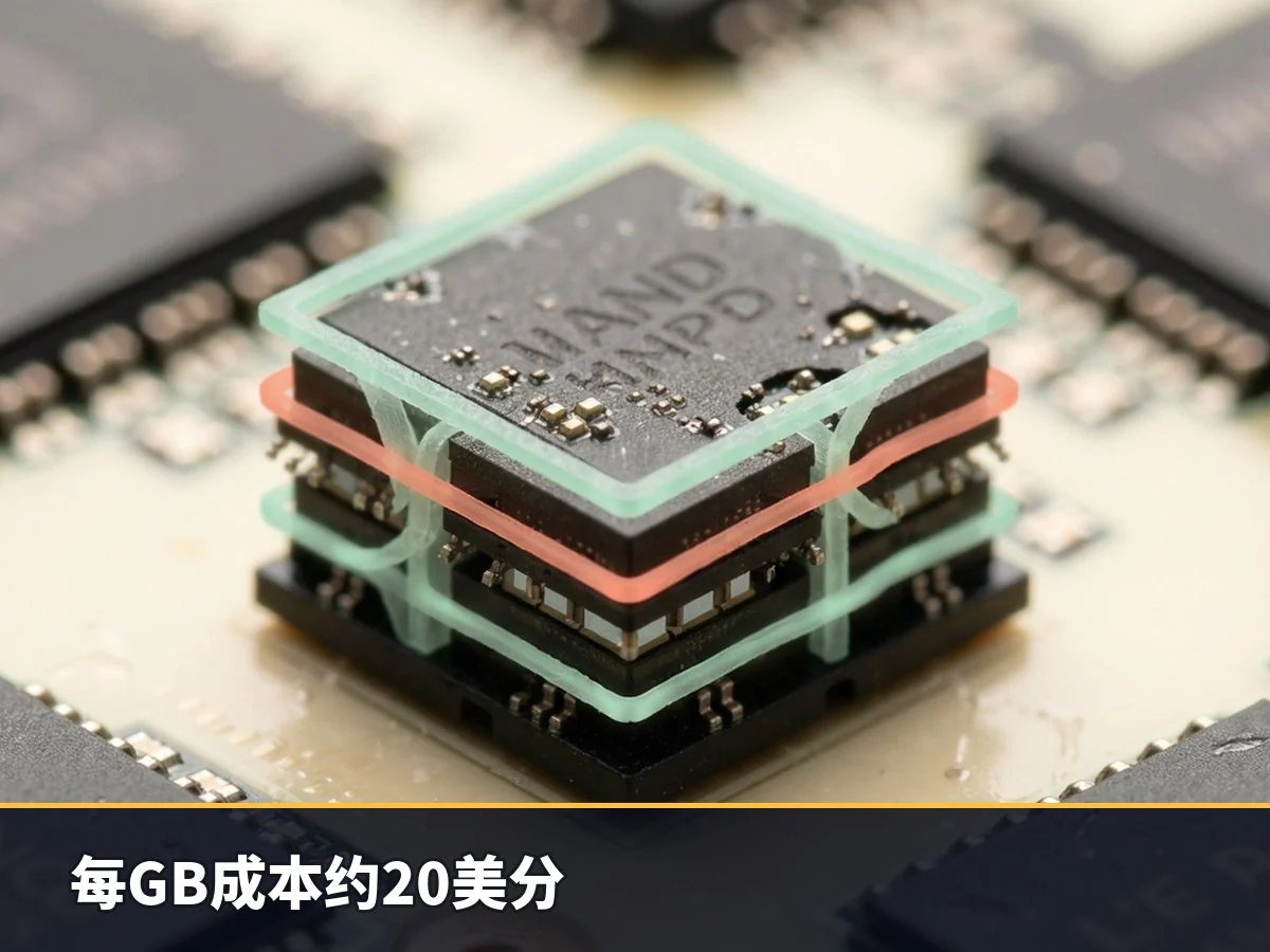 每GB成本约20美分