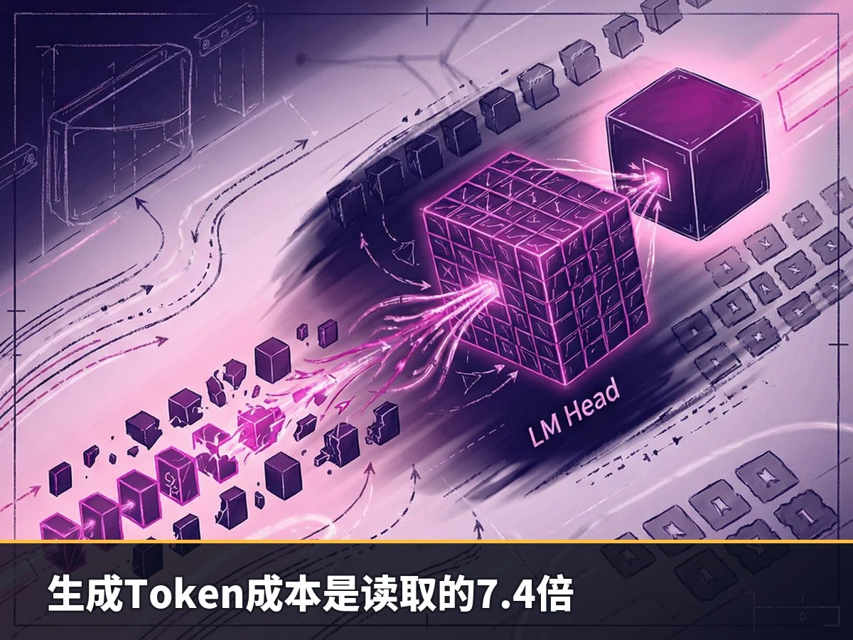 生成Token成本是读取的7.4倍