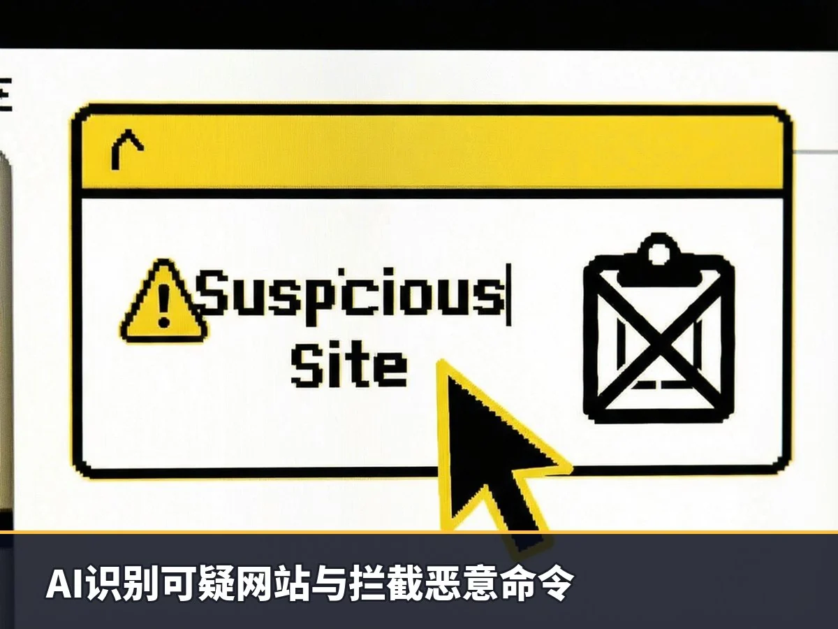 AI识别可疑网站与拦截恶意命令