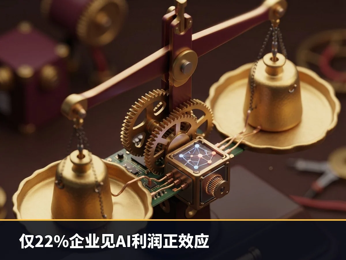 仅22%企业见AI利润正效应