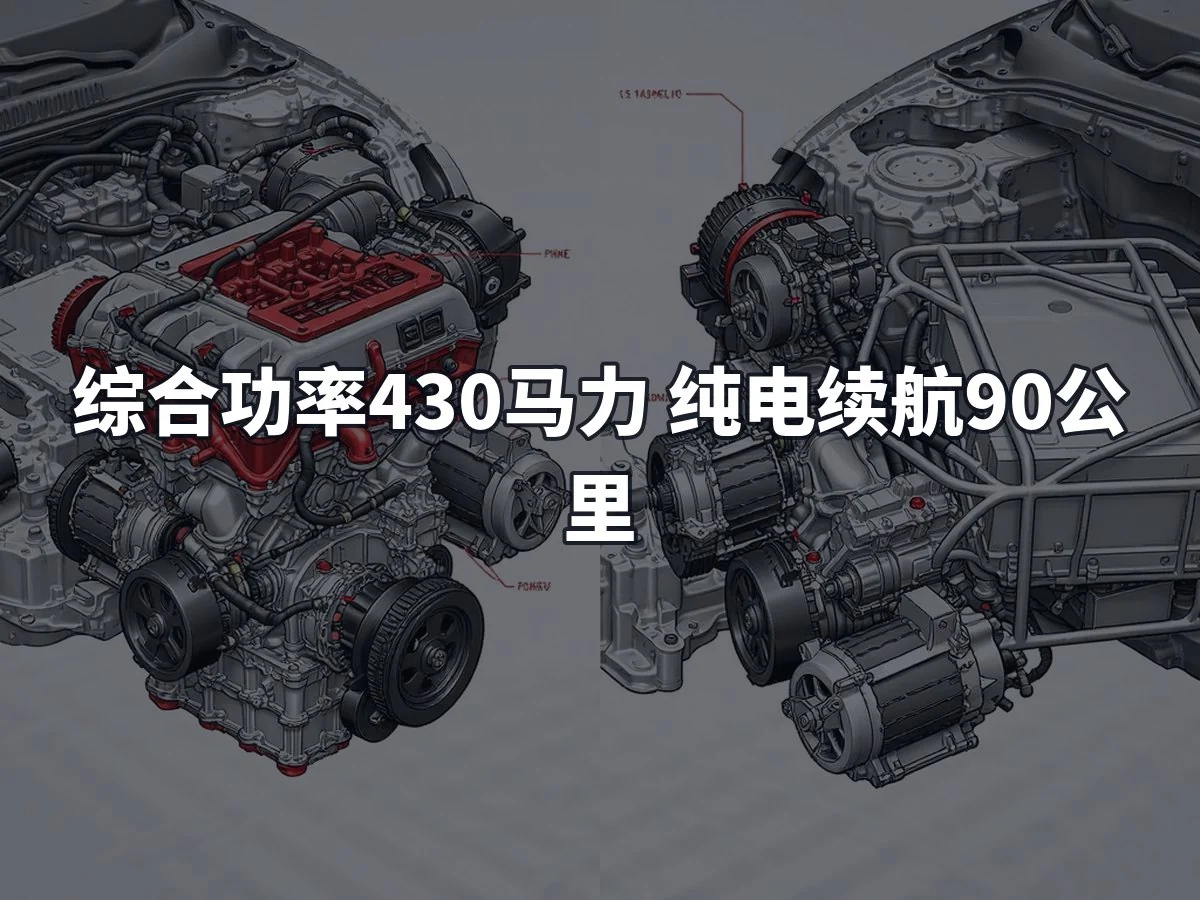 综合功率430马力 纯电续航90公里