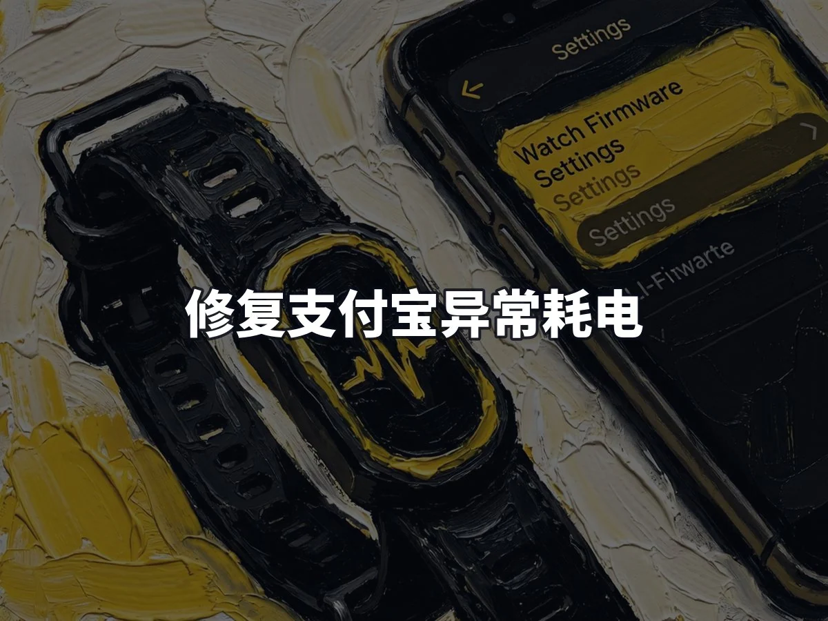 修复支付宝异常耗电
