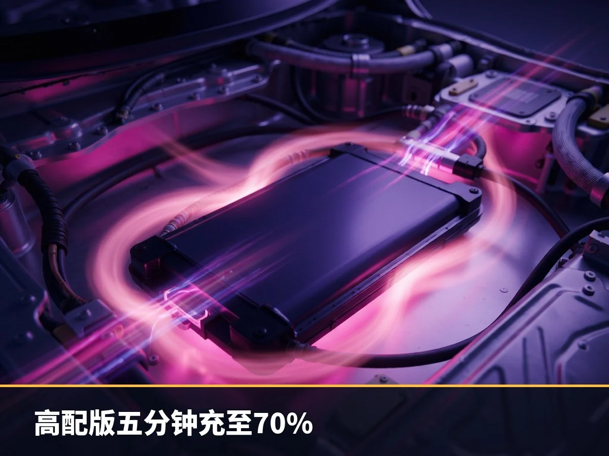 高配版五分钟充至70%