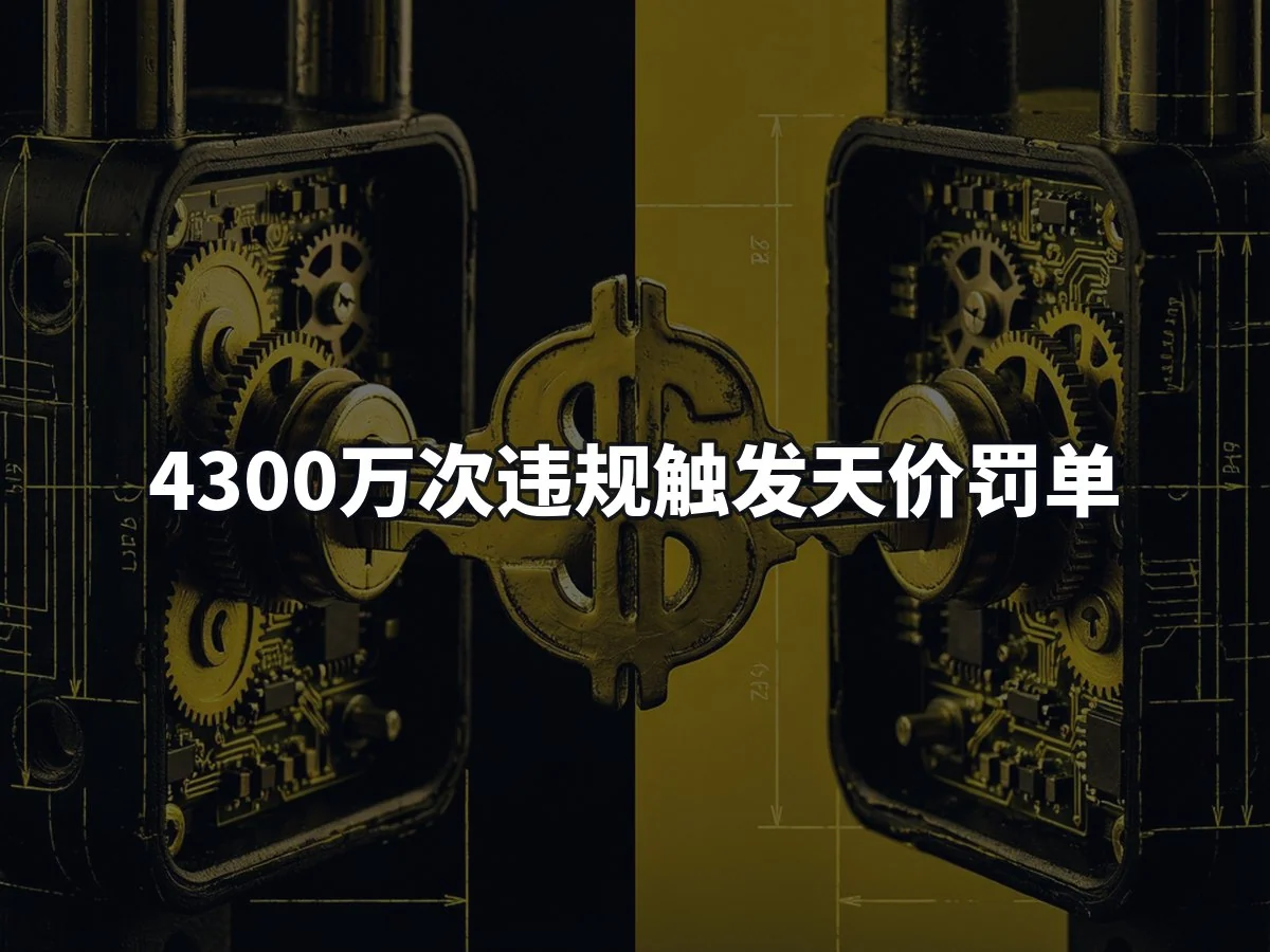 4300万次违规触发天价罚单