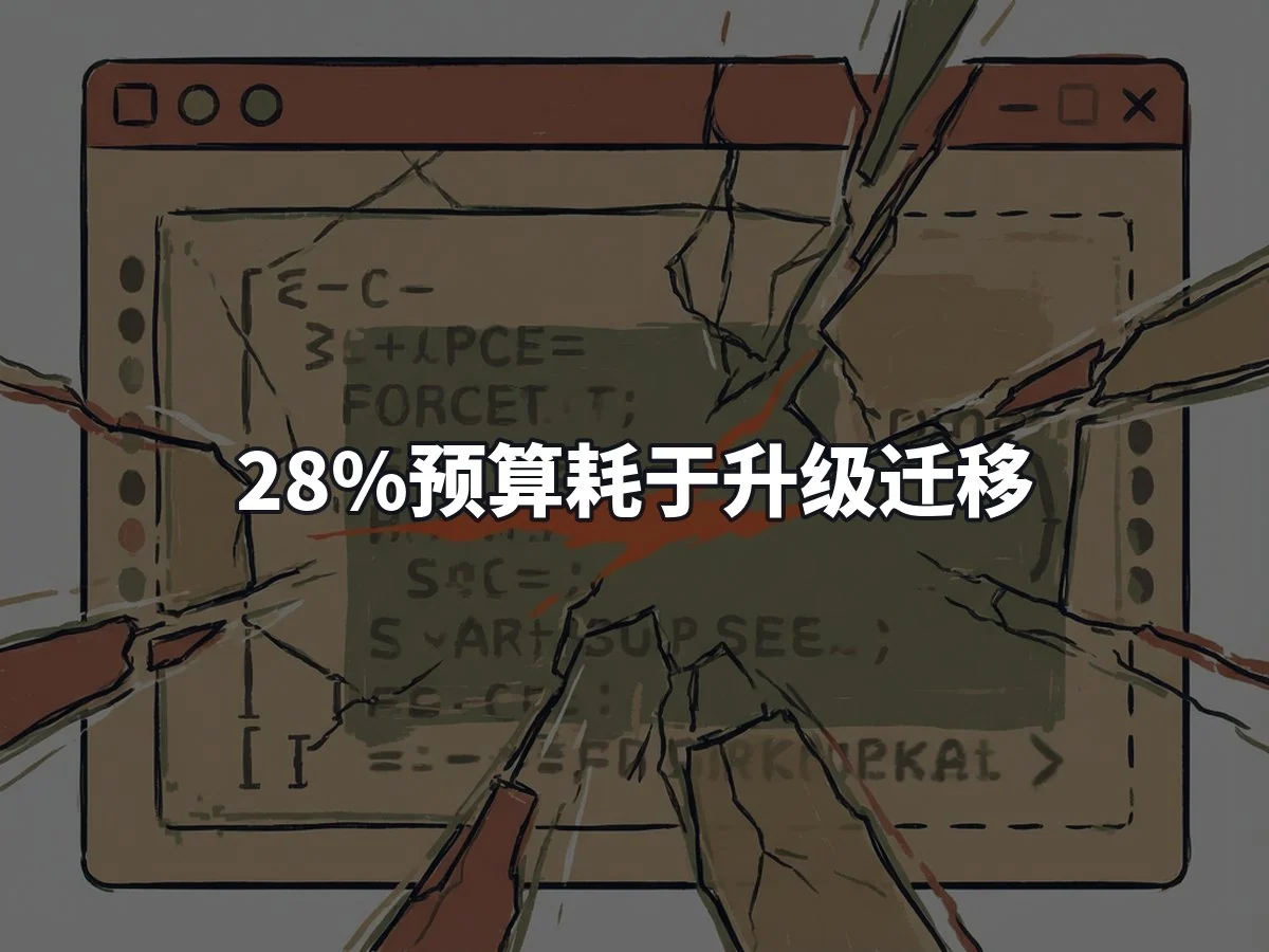 28%预算耗于升级迁移