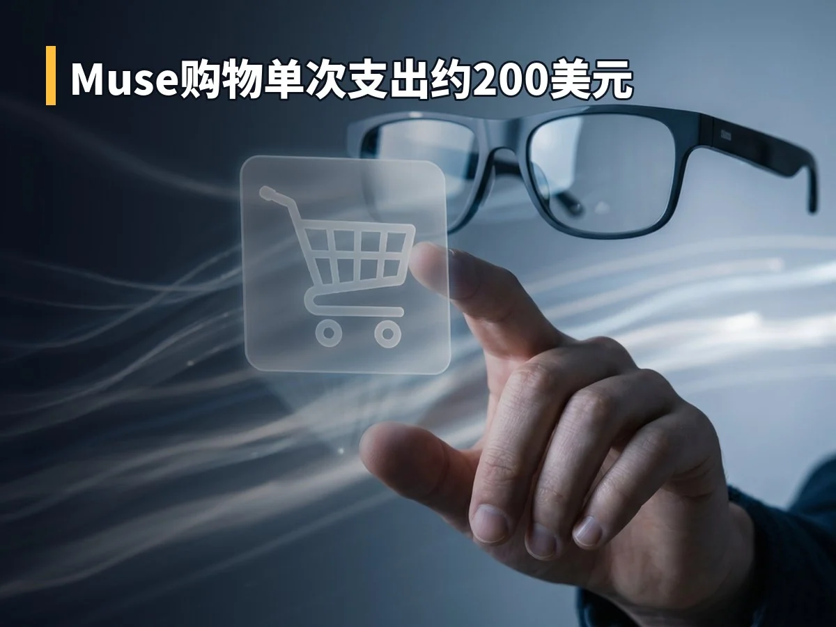 Muse购物单次支出约200美元