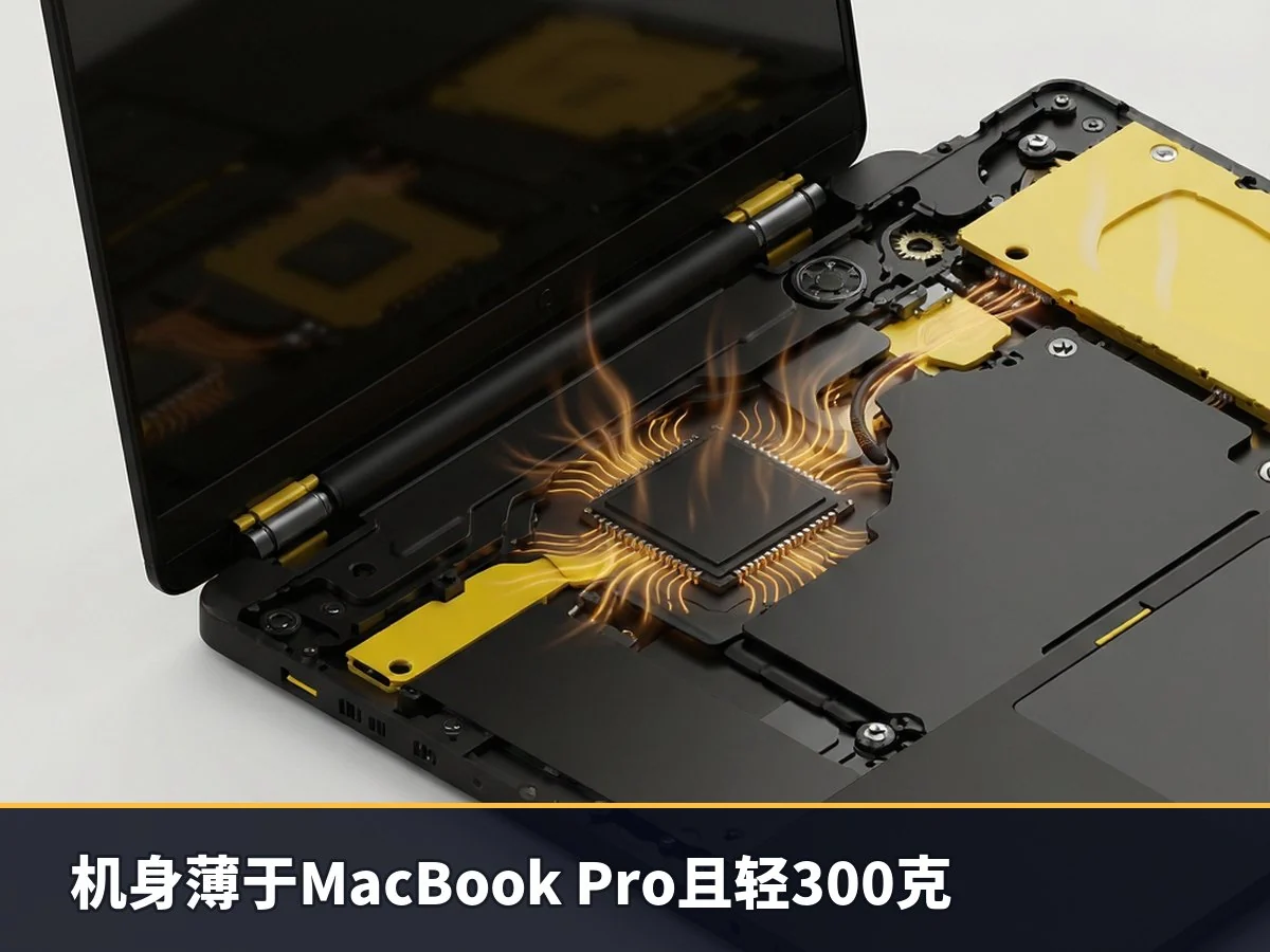 机身薄于MacBook Pro且轻300克