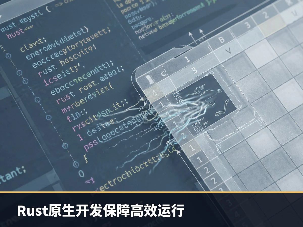 Rust原生开发保障高效运行