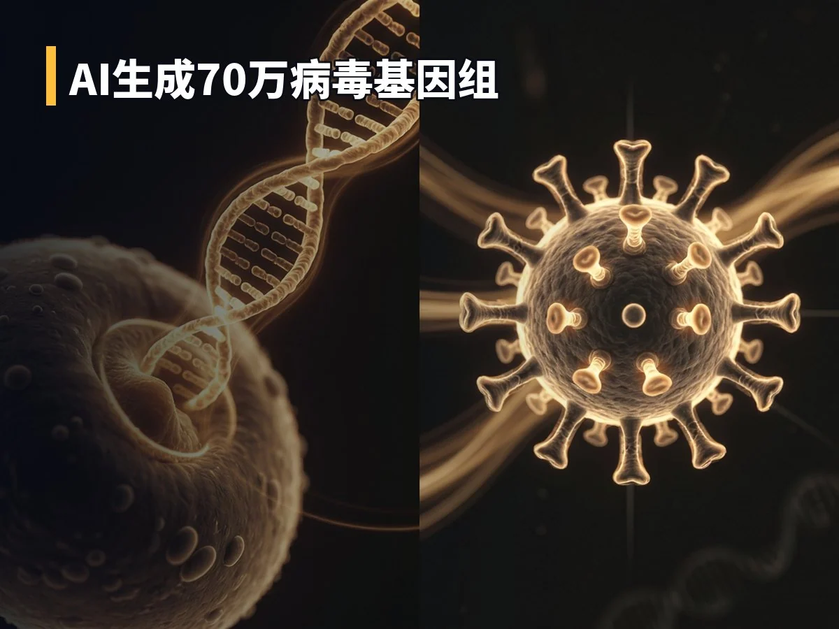 AI生成70万病毒基因组