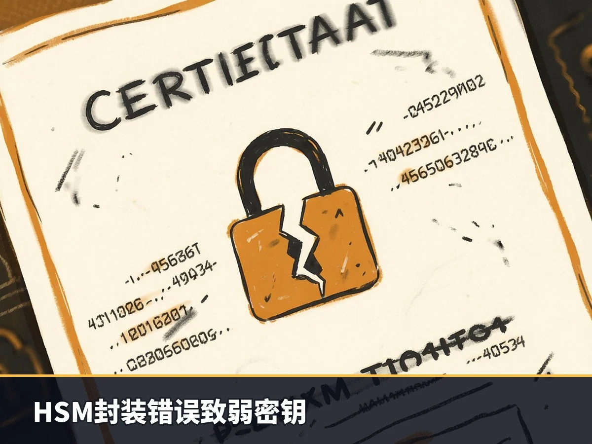 HSM封装错误致弱密钥
