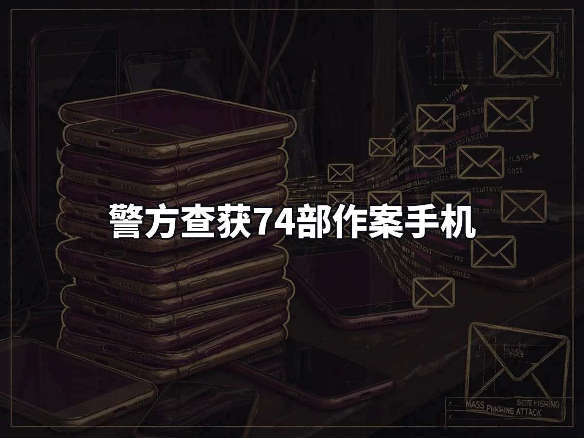 警方查获74部作案手机