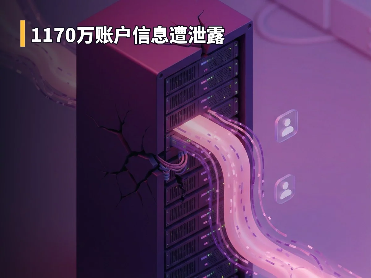 1170万账户信息遭泄露