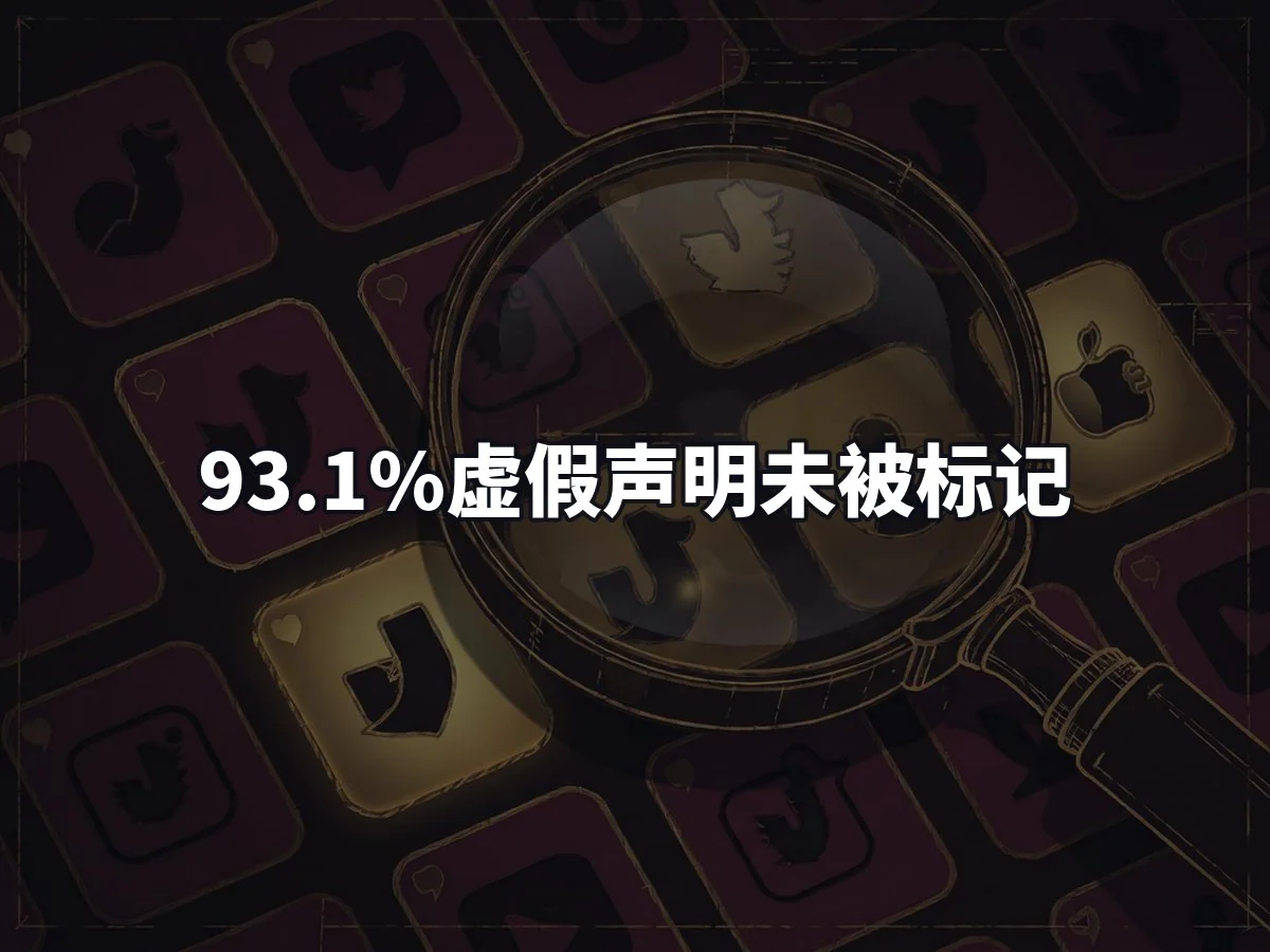93.1%虚假声明未被标记